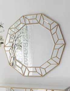 Round Net-X Decorative Mirror