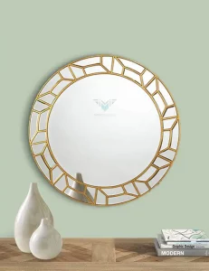 Round Net Decorative Mirror
