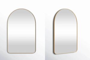 Slim-Framed Metal Mirror