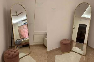 bedroom floor mirror